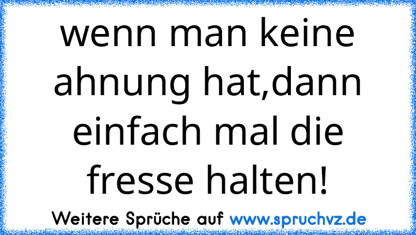 wenn man keine ahnung hat,dann einfach mal die fresse halten!